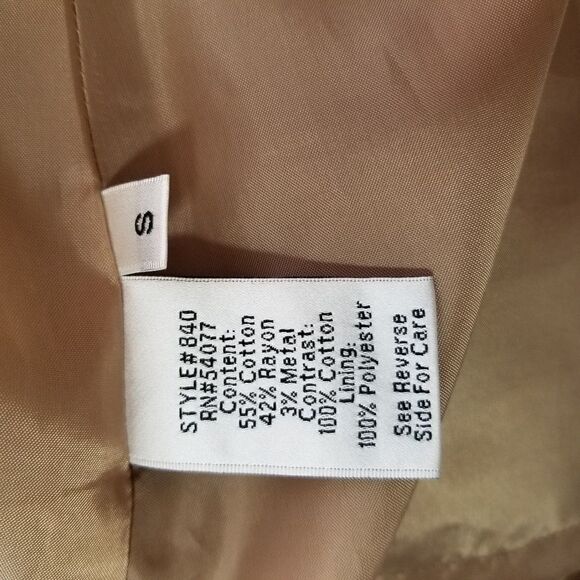 Cabi treasure hunter pea coat khaki 840 - Picture 7 of 9